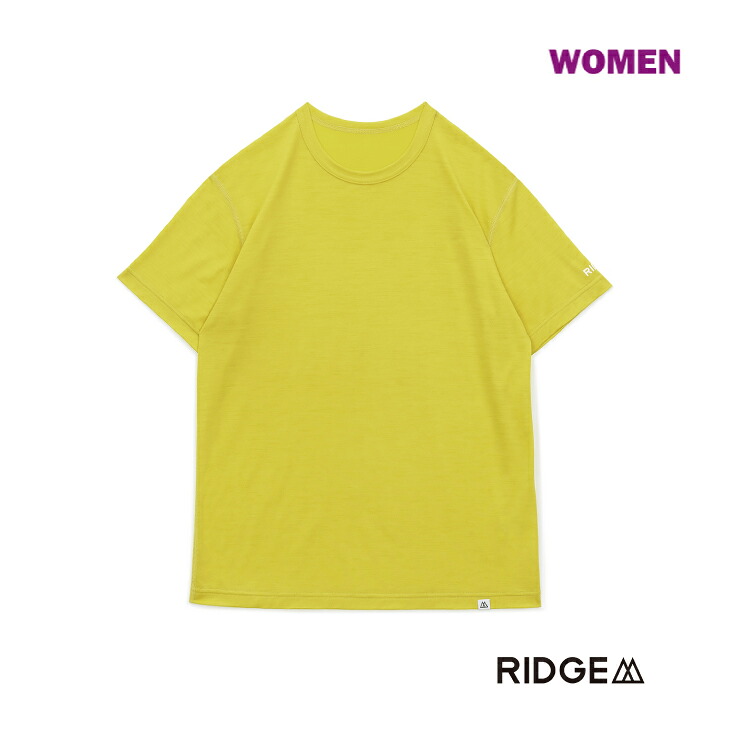 【30％OFF】RIDGE MOUNTAIN GEAR リッジマウンテンギア Merino Basic Tee Short Sleeve / Women / Sunlit Meadow メリノ 第一義的半袖ティーシャツ / ウィメンズモデル / サンリトメドウ