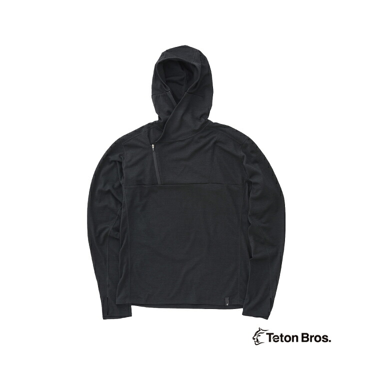 【24FWモデル】Teton Bros. ティートンブロス Axio 3D Hoody - Black アクシオ 3D フーディ メンズモデル - ブラック