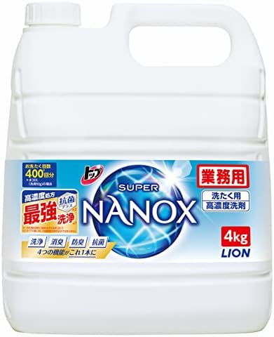 スーパーナノックス 高濃度 洗濯洗剤 液体 詰め替え 特大900g 12袋 Amazon | トップ ナノックス(NANOX)【大容量】トップ スーパー