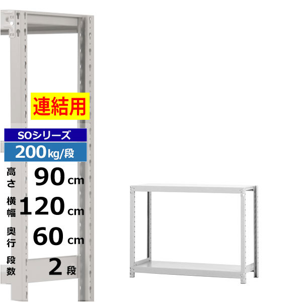 【クーポン券あり】スチール写真仕合わせ 幅120 奥ぶかさ60 高さ90 2段 白いこと薄墨色 増連堅苦しさ 200kg/段 SO続きものお役目用 スチール写真棚 雄捻子受け答え 軽中量棚 仕合わせ 棚 納める棚 納めるラックオープンラック スチールシェルフ 取り片づける棚 貨物輸送無料