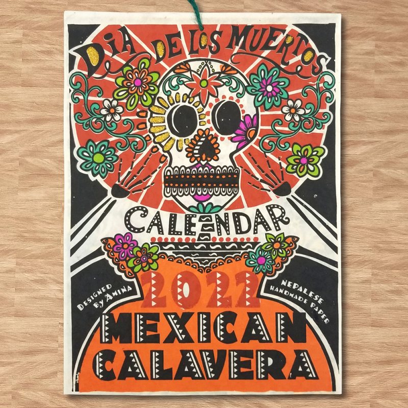 同梱不可 メキシカンスカル ポスター フォトフレーム