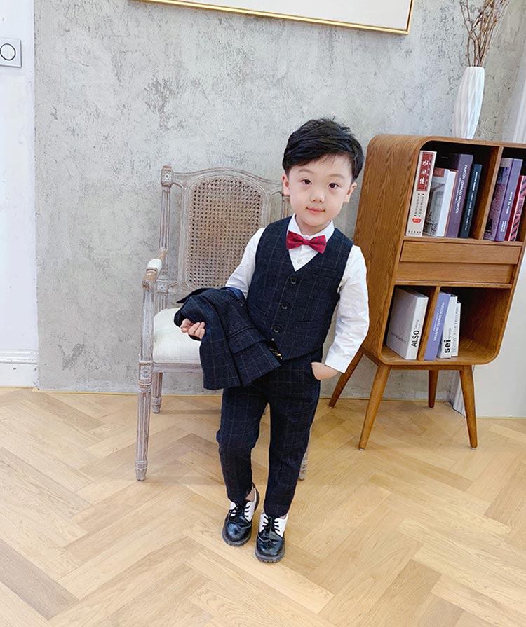 キッズ スーツ 子 フォーマルスーツ お坊ちゃん 長袖 子女着り物 Yシャツ 檀那服 上下設定 お召し セパレート ボーイズ 着物 セブン拳固三 フォーマル こども スーツセット ベビー服 乳児 セットアップ ハイカラ 小僮 引渡し慶典 卒祭 子供 おしゃれ 90 100 110 120 130