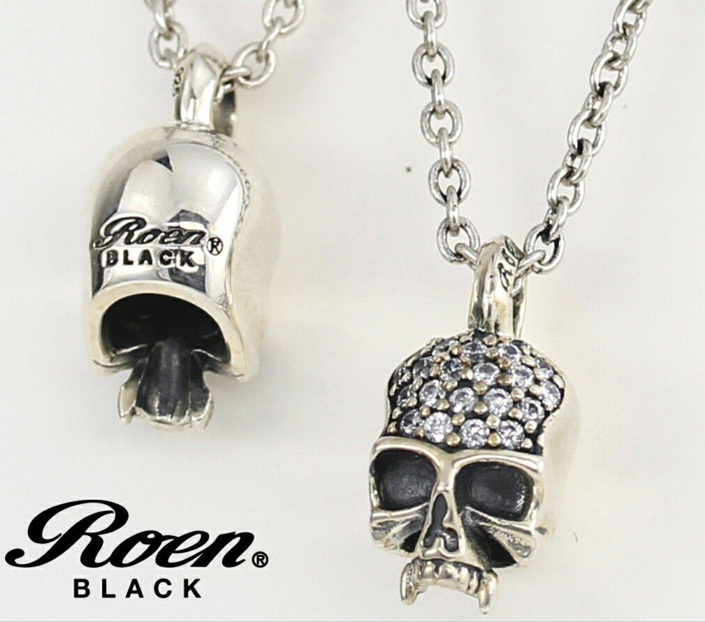 Roen スカル　 ネックレス 楽天市場】Roen BLACK/ロエンブラック スカルチャームネックレス