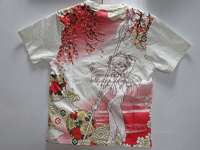楽天市場】エヴァンゲリオンX 錦 アスカ 刺繍 和柄 ロングTシャツ EVA