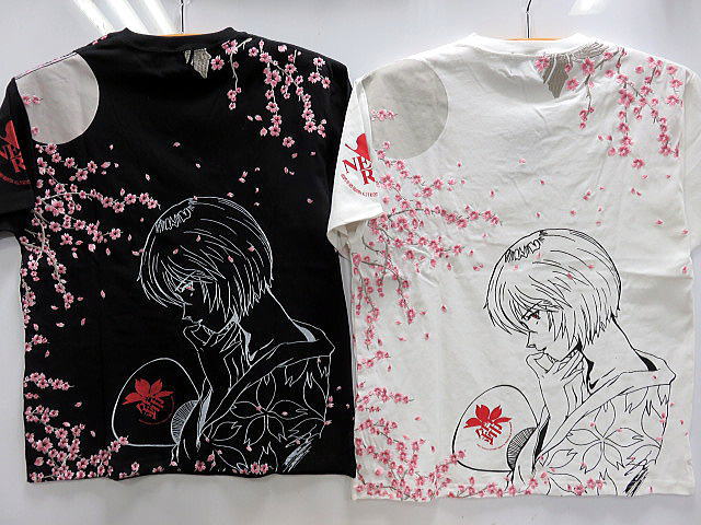 エヴァンゲリオンＸ錦コラボ　綾波夜桜 半袖Ｔシャツ　EVANGELION&times;NISHIKI｜takafuku 1915 店