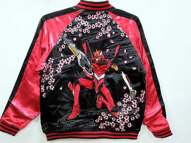 【早い者勝ち】エヴァ×錦 リバーシブルスカジャン 初号機 零号機 弐号機 L EVANGELION×錦 零号機×綾波リバーシブルスカジャン 錦 575354 和柄