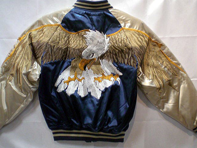 楽天市場】スカジャン オオタカ刺繍 日本製本格刺繍 2Lサイズ