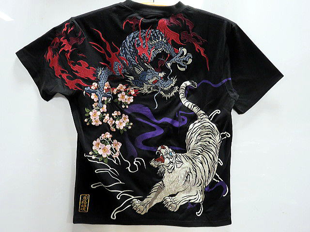 絡繰魂・粋 和柄 半袖Tシャツ 青龍白虎 カラクリ魂|takafuku 1915 店