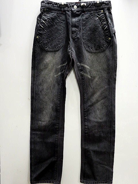 楽天市場】神楽 和生地切替3連ポケット デニムパンツ 華鳥風月