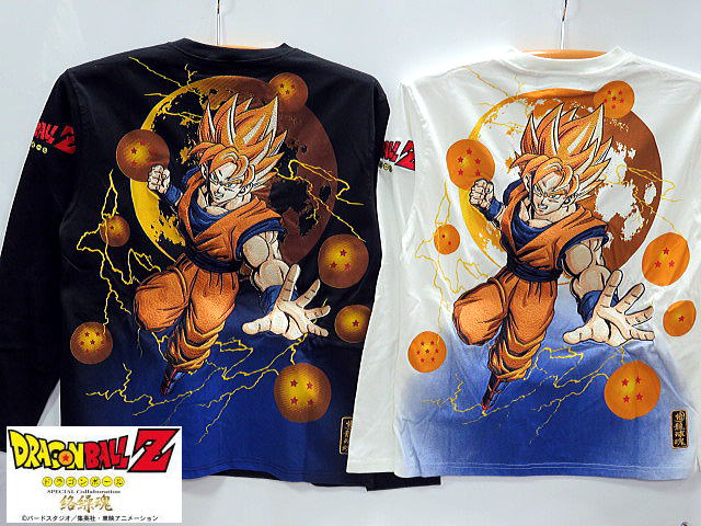 楽天市場】ドラゴンボールコラボ 超サイヤ人覚醒長袖Tシャツ「孫悟空