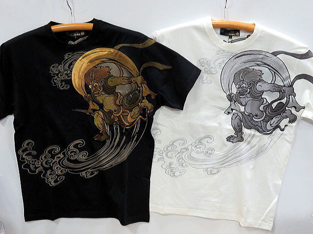 楽天市場】絡繰魂 迷彩ジャガード半袖Tシャツ 風神雷神刺繍 カラクリ魂