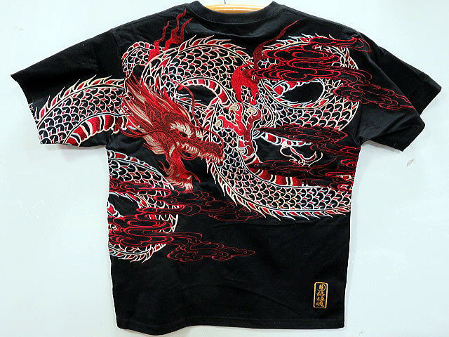 楽天市場】絡繰魂 巻龍刺繍 迷彩ジャガードVネック半袖Tシャツ