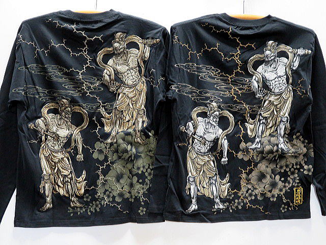 楽天市場】粋 仁王雷豪ロングTシャツ 絡繰魂 253072 和柄 和風 長袖