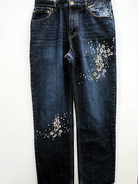 楽天市場】絡繰魂 デニムパンツ 和柄 桜吹雪刺繍 カラクリ魂