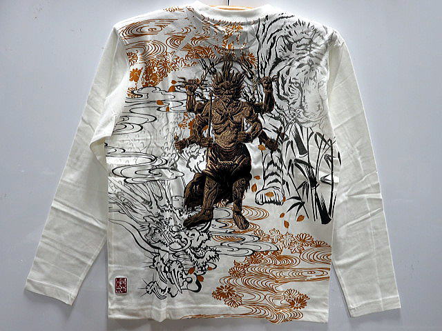 楽天市場】粋 仁王雷豪ロングTシャツ 絡繰魂 253072 和柄 和風 長袖