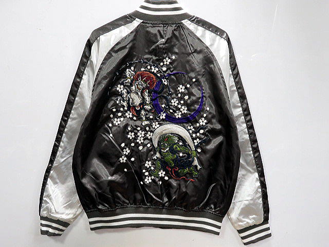 楽天市場】スカジャン 風神雷神 日本製本格刺繍のスカジャン