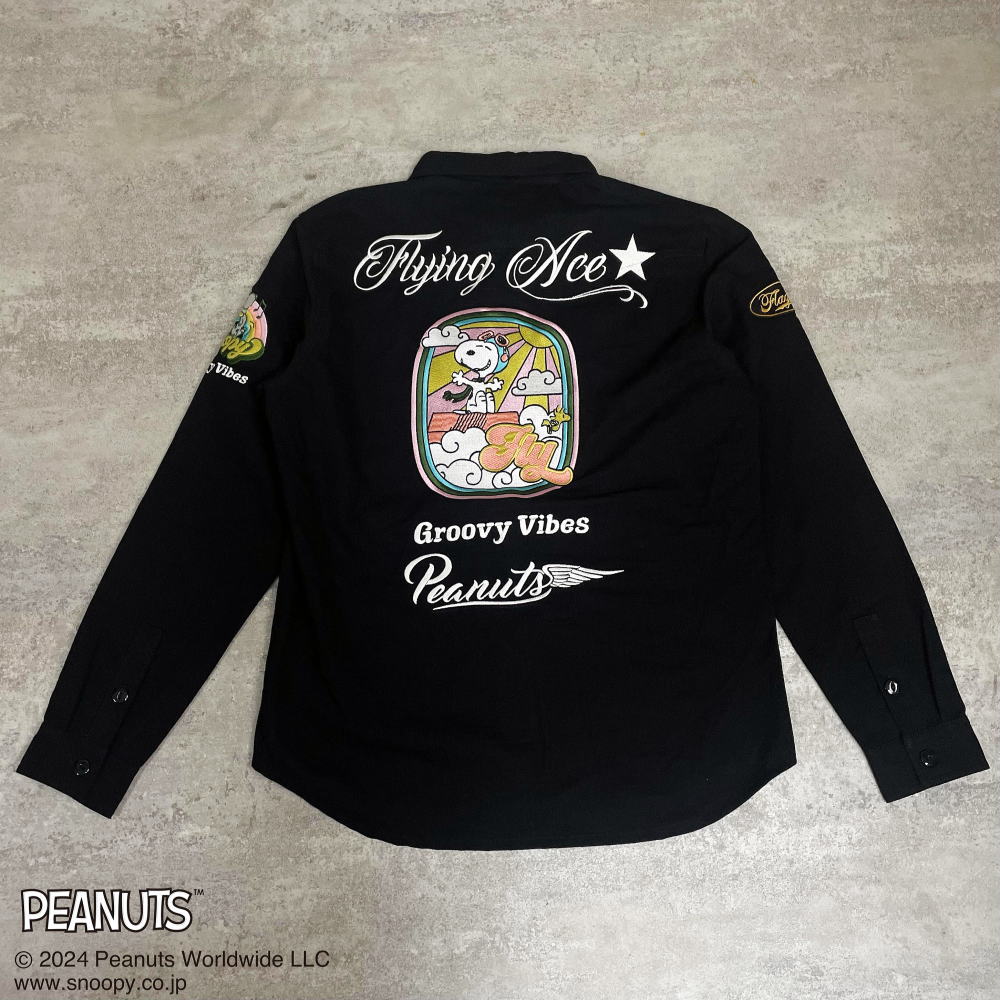 SNOOPY×Flag Staff Groovyシャツ　SNOOPY