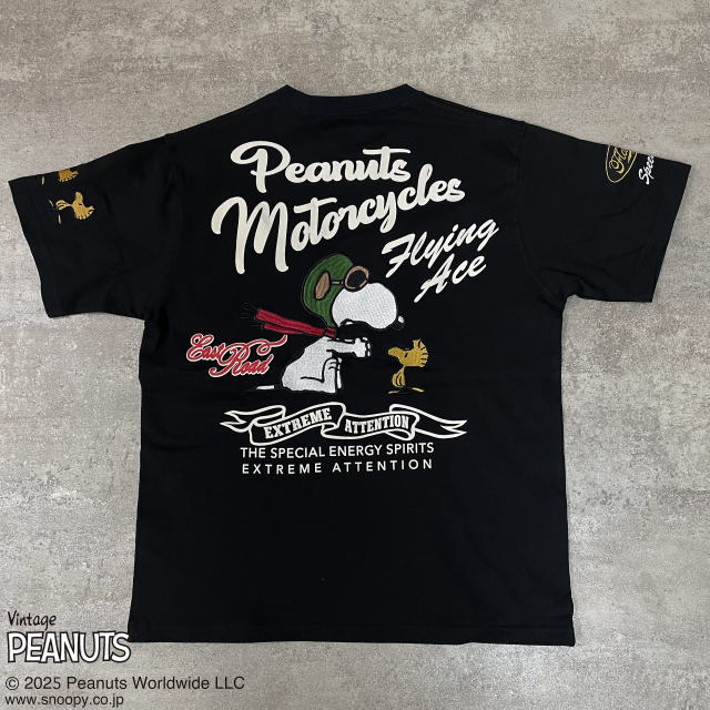 SNOOPY×Flag Staff MOTORCYCLE Tシャツ　フラッグスタッフ PEANUTS