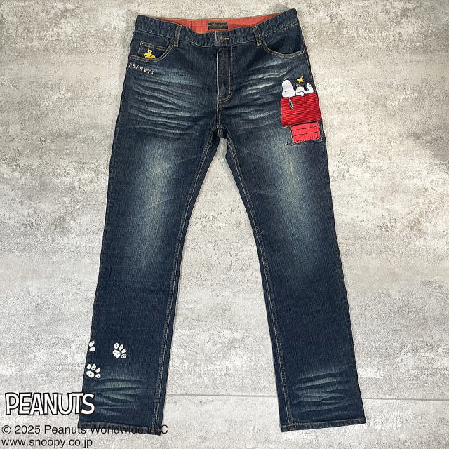 SNOOPY×Flag Staff Peanuts denimu pants　フラッグスタッフ × スヌーピーコラボ デニムパンツ