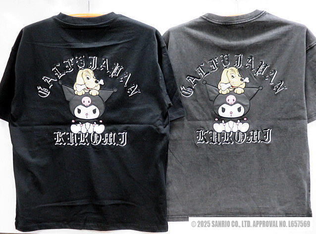 GALFY X KUROMI 　半袖Tシャツ　クロミ　 ガルフィ【代引不可商品】｜takafuku 1915 店 9,088円