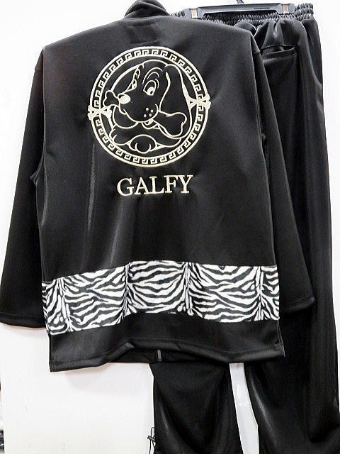GALFY ジャージ上下セット GALFY ゼブラ切替半袖ジャージ上下セット ガルフィ【代引不可