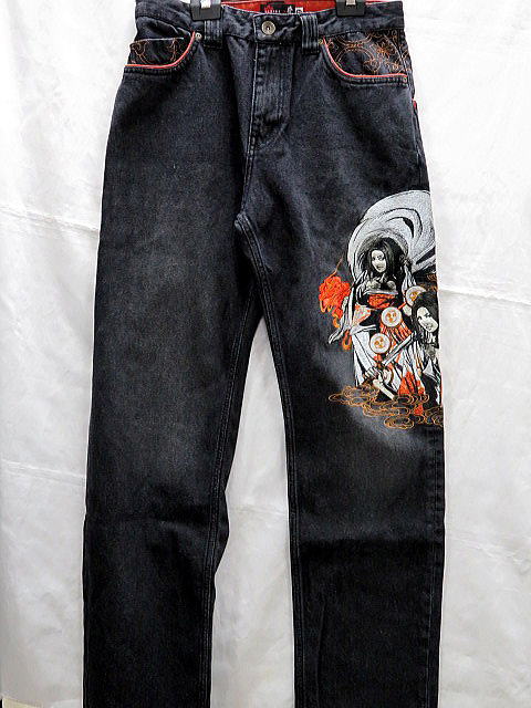 楽天市場】エヴァンゲリオンX錦コラボデニムパンツ 龍Xリリス 刺繍