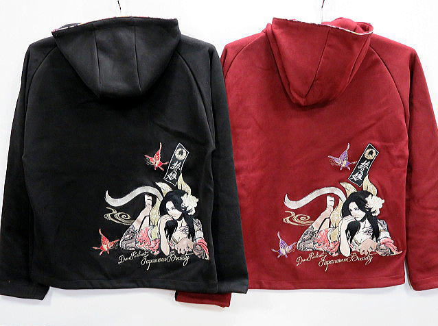 楽天市場】絡繰魂 カラクリ魂 和柄 抜刀娘 二人娘 フルZIPトレーナー