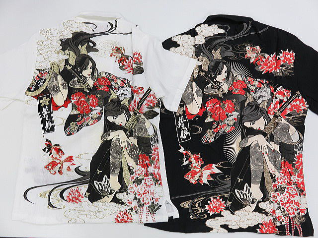 楽天市場】抜刀娘 妃那 ・結愛 金魚半袖ポロシャツ 絡繰魂 : takafuku