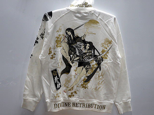 楽天市場】絡繰魂 カラクリ魂 和柄 ジップアップトレーナー 抜刀娘 三