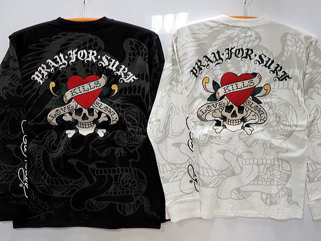 エド ハーディー 長袖Tシャツ　　 ED HARDY アメカジ タトゥー