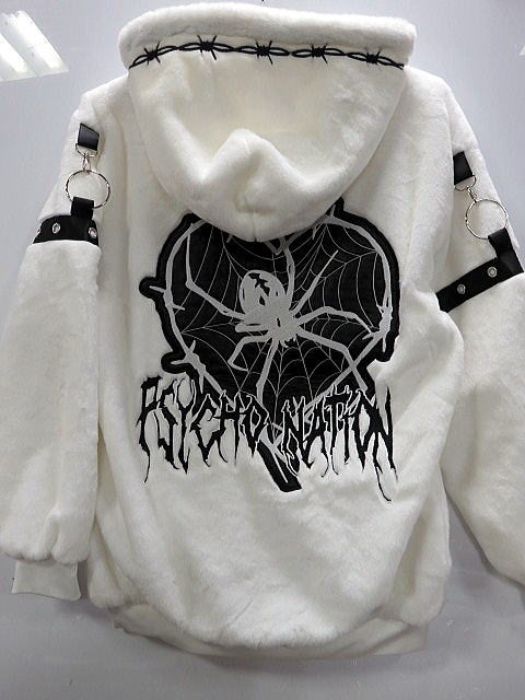 PSYCHO NATION スパイダー フェイクファーブルゾン　サイコネーション