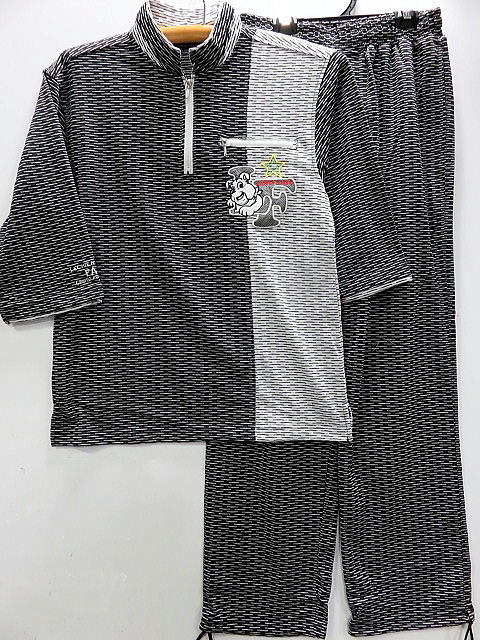 Lechien Feroce 七分袖 ジップ ジャガード上下セットアップ