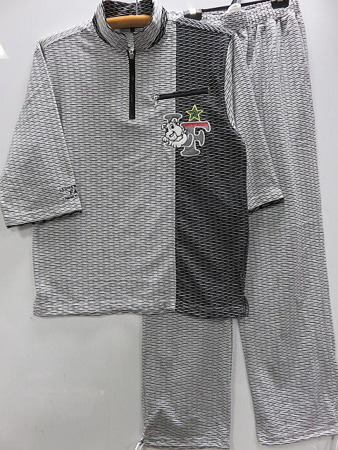 Lechien Feroce 七分袖 ジップ ジャガード上下セットアップ