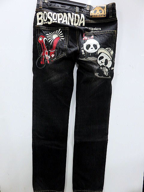 楽天市場】別注モデル PANDIESTA JAPAN 風雷熊猫 デニムパンツ