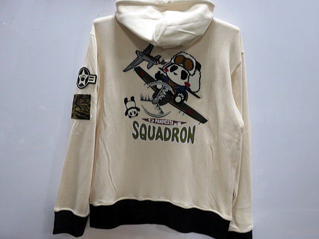 鬼ワッフルUKタンデムパーカー PANDIESTA JAPAN ブラックXXLサイズ 519201 パンディエスタ パンダ サーマル 刺繍 ジップ バイク 送料無料 パンディエスタ PANDIESTA ジップアップ ワッフル パーカー 和柄 メンズ パンダ 総刺繍 笹林丸 530217  送料無料パンディエスタから新作パーカーが登場!!-和柄　カジュアル　 ジーンズプラザ摩耶葛西店