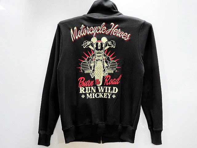 ローブローナックル ディズニーコラボ　前開トレーナー　RUN WILD MICKEY　 LOW BLOW KNUCKLE