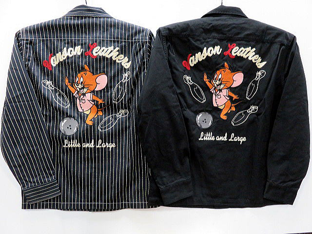 Tom＆Jerry X VANSON 　ツイルシャツ　　VANSON