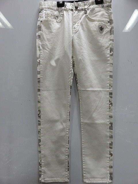 楽天市場】ビーアンビション スカル エンボス ストレッチ チノ