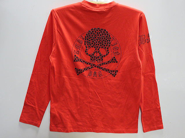 楽天市場】BE AMBITION Zip Up長袖Tシャツ スカルワッペン ビー