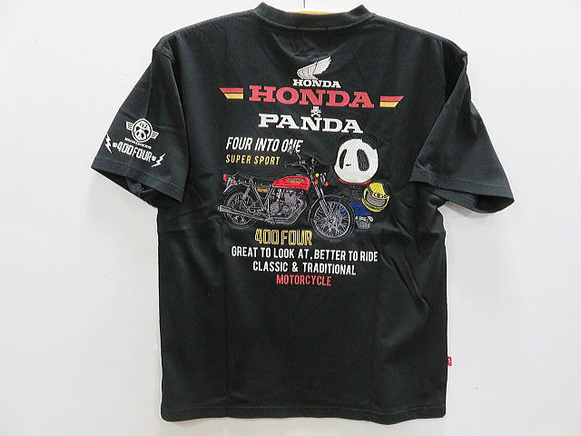 HONDA × PANDIESTA 半袖ティーシャツ CB400FOUR 茶飲み友だち ホンダ×パンディエスタ