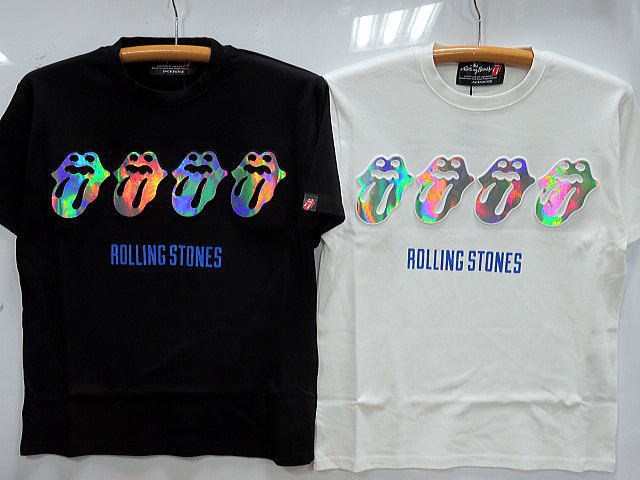THE ROLLING STONES × JACKROSE BLUE&LONESOMEエンボス半袖Tシャツ ローリングストーンズ×ジャックローズ ロックT