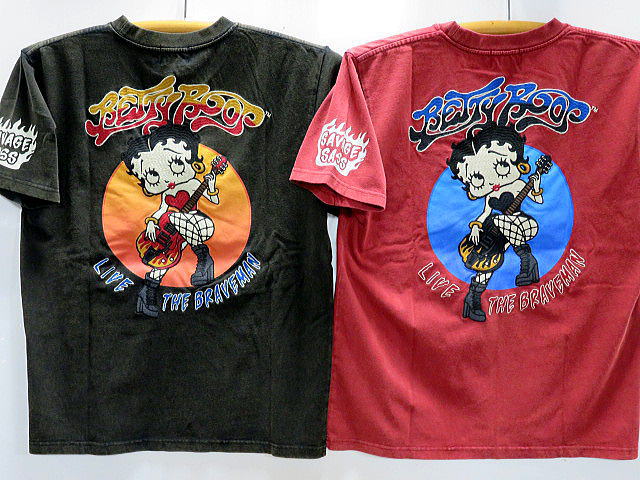 Betty Boop X THE BRAVE MAN　フロスト加工 半袖Tシャツ　ベティ 6,853円