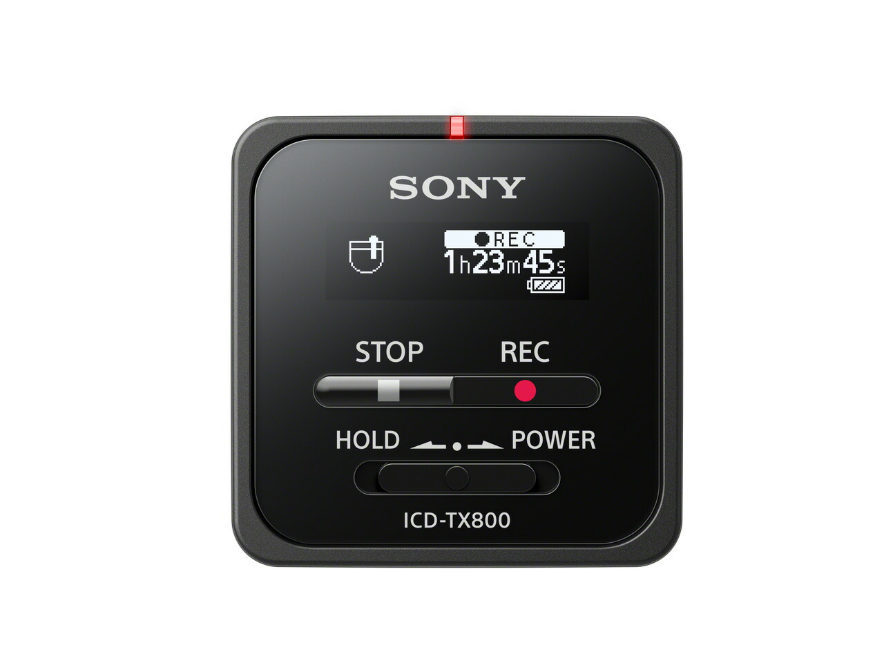 ソニー SONY ICレコーダー コンパクト 小型 スマホ遠隔操作対応 ワンプッシュ録音 16GB ブラック