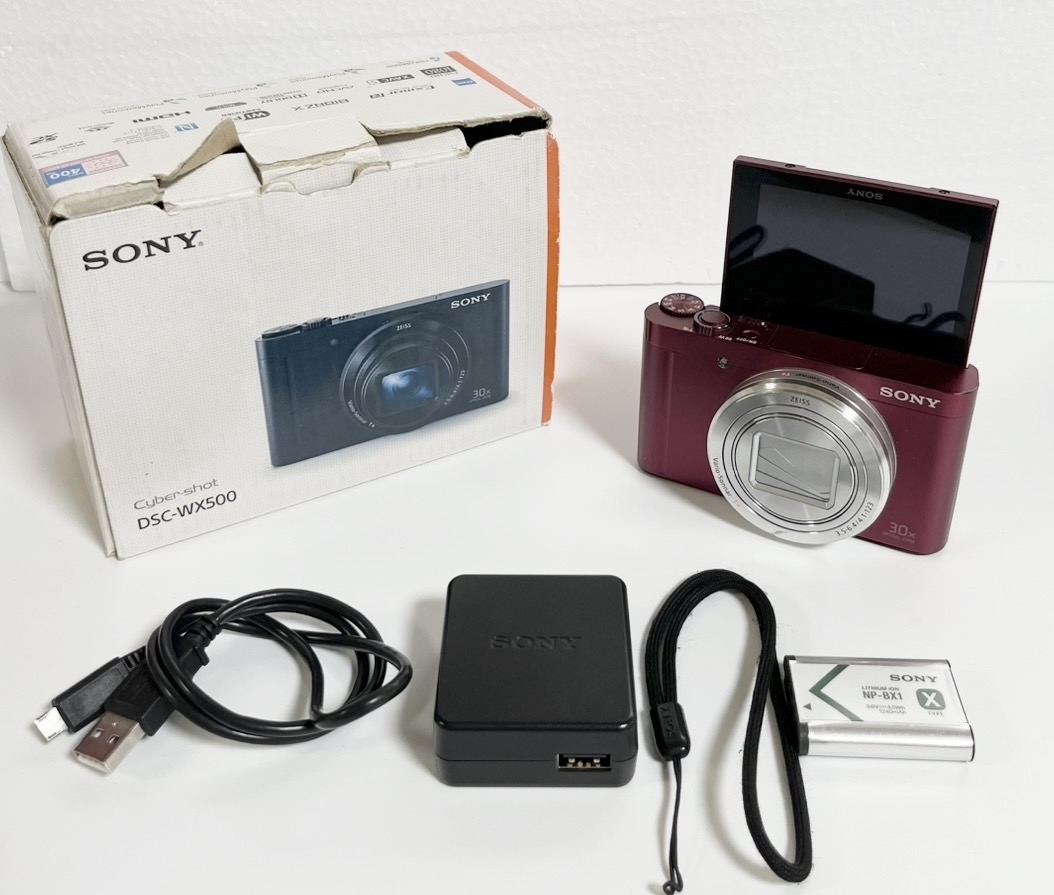 【訳あり】SONY ソニー コンパクトデジタルカメラ サイバーショット Cyber-Shot DSC-WX500(R) [レッド] 【中古品】【並品】【4467820216902】｜高上屋 29,780円