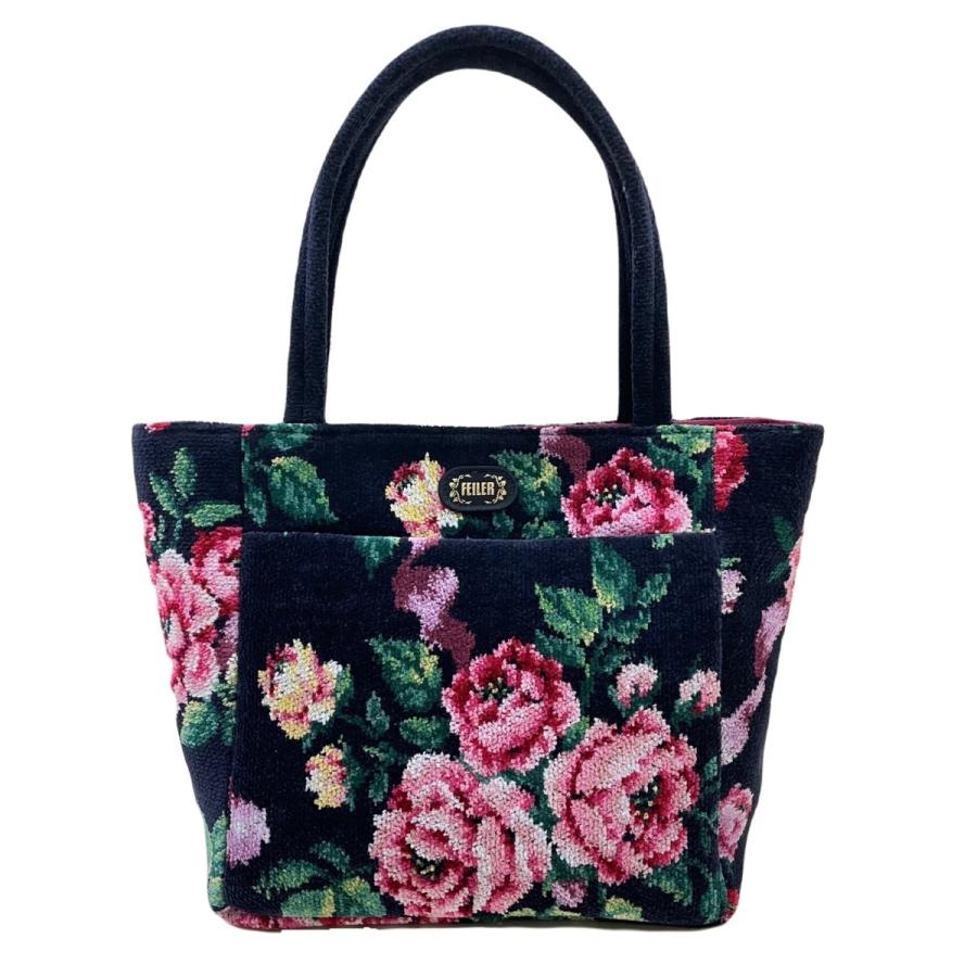 美品 フェイラー☆総柄 薔薇 パラディス トローリーバッグ 鍵付き ブラック 美品 フェイラー☆総柄 薔薇 パラディス トローリーバッグ 鍵