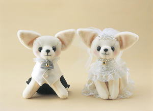 楽天市場】針・綿・糸付き 洋装チワワのウェディングドール手作り