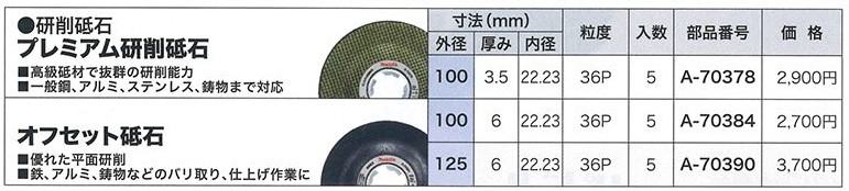 楽天市場】マキタ XLOCK オフセット砥石 100×6×22.23mm(5枚入) A-70384 : 高橋本社 楽天市場店