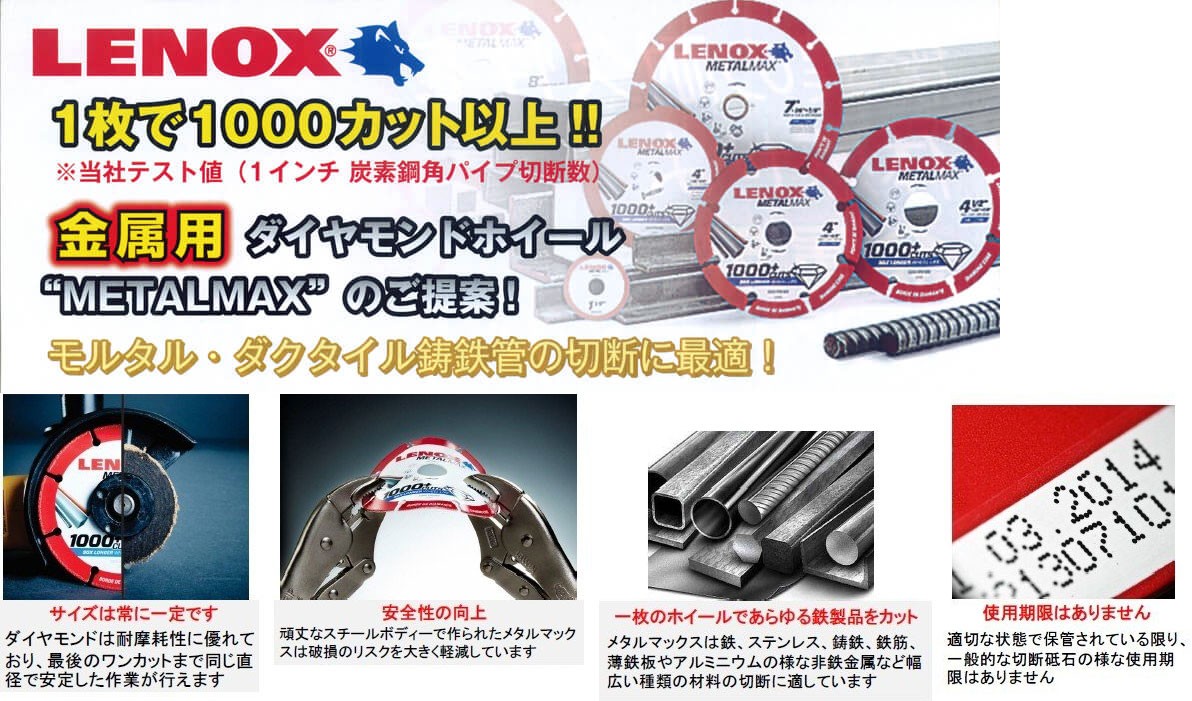 LENOX METAL MAX エンジンカッター-