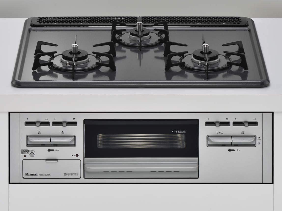 速くおよび自由な ビルトインガスコンロ リンナイ プロパンガス用 Fba 左右強火力 Rb32am5h2svw Lp ビルトインガスコンロ 水無し片面焼きグリル 幅60cm