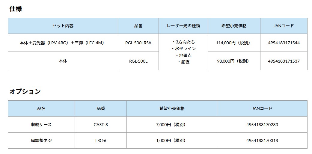 ムラテックKDS ミントグリーンレーザー RGL-500LRSA ブルーレーザー 充